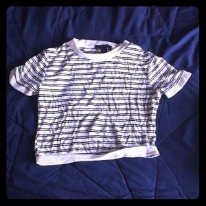 Forever 21 striped Crop Top